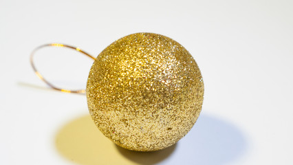 New Year and Christmas toy for Christmas tree on a white background