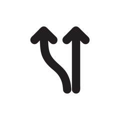 Tow arrow icon vector isolated on background. Trendy web symbol. Pixel perfect. illustration EPS 10. - Vector.