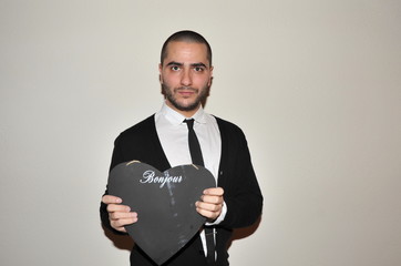 hombre corazón