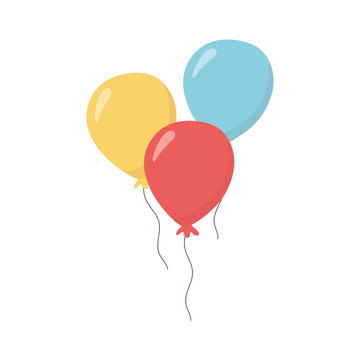 Isolated balloons icon vector design