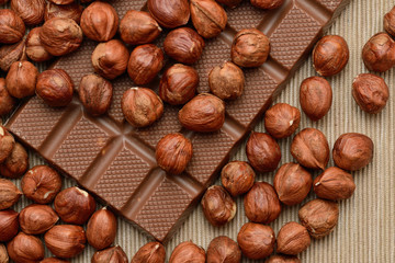 chocolate with hazelnuts