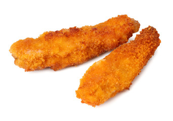 Chicken nuggets isolated on white background. fast food
