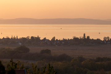 Sunset at Lake Balaton