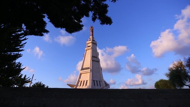 Timelapse of Our Lady of Awaiting church. Our Lady of Awaiting is a holy Christian site and a religious tourists' destination
