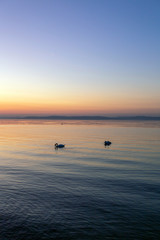 Obraz premium Sunset at Lake Balaton