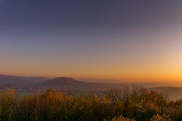 Fototapeta na wymiar Sonnenuntergang am Walberla