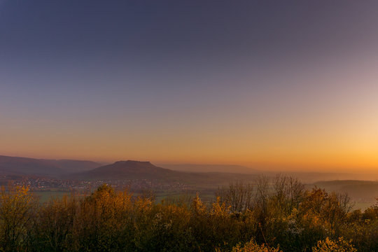 Sonnenuntergang am Walberla