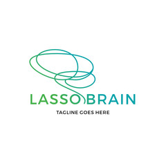 abstract human brain logo vector illustration icon custom logo design vector