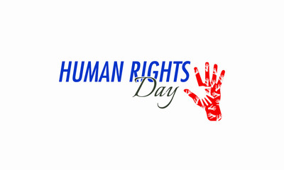 Vector illustration on the theme of International Human Rights Day on December 10th.