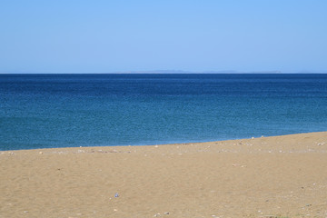 Fototapeta premium Seascape from turkish aegean island Gokceada