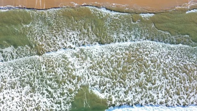 Ocean waves on the beach
