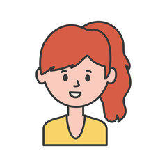 avatar woman person vector design