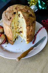 Italian cake panettone, Christmas classic