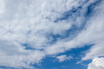 blue sky with white clouds