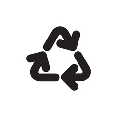 Recycle arrow icon vector isolated on background. Trendy ecology symbol. Pixel perfect. illustration EPS 10. - Vector.