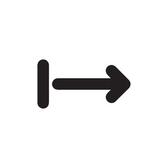 Right arrow icon vector isolated on background. Trendy web symbol. Pixel perfect. illustration EPS 10. - Vector.