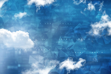 2d illustration abstract cloud background