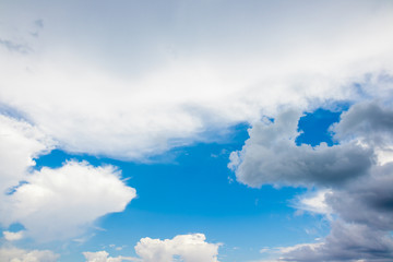blue sky with white clouds
