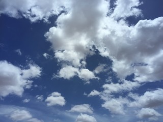 Blue sky with clouds