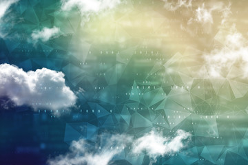 2d illustration abstract cloud background