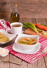 Maultaschen - swabian filled pasta ( ravioli ).	