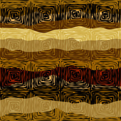 Fototapeta premium Vector ethnic tribal pattern. Seamless art image.