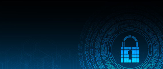 Obraz premium Cybersecurity and information or network protection. Future technology web services for business and internet project