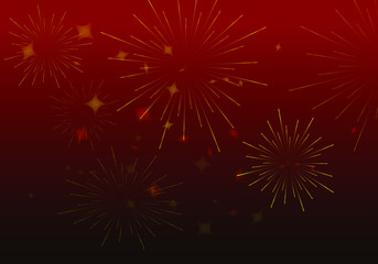 fireworks in the night sky