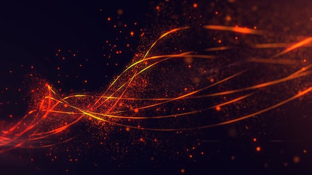 Abstract Particles Background. Event Particles. Loop