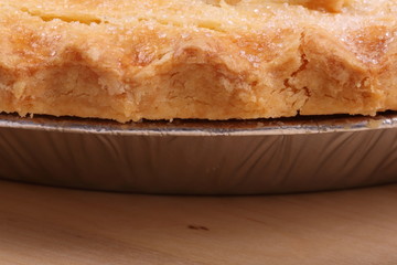 New Year Apple Pie On White Background
