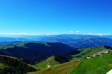 Fototapeta premium wonderful mountain view and horizon view by Monte Grappa, Italy