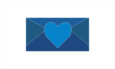 Love mail icon for romantic correspondence and Valentine’s messages