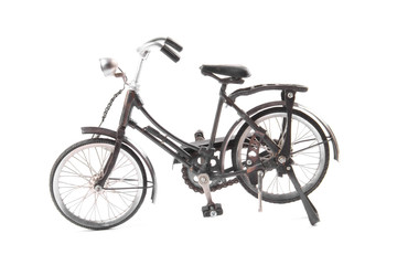 Fototapeta na wymiar Vintage bicycle model isolated on white background