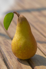 pear with leaf