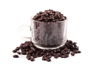 Coffee bean in cup