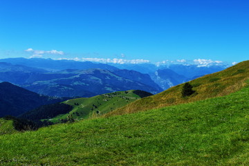 wonderful mountain view and horizon view by Monte Grappa, Italy