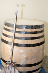cellar smoke dry ice wooden harvest wood barrel refreshing grapes fermentation