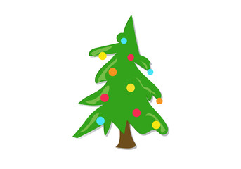 Icon Christmas tree. Vector.