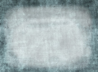 Grunge abstract faded parchment blue wallpaper design background