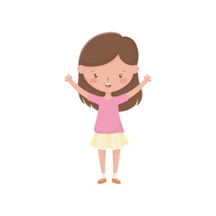 Isolated girl cartoon vector design