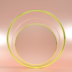 Elegant minimal background. 3d illustration, 3d rendering.