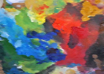 Blur abstract artisitic colorful pallete picture design