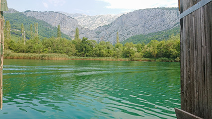 River Cetina, Croatia. A beautiful landscape near Omis
