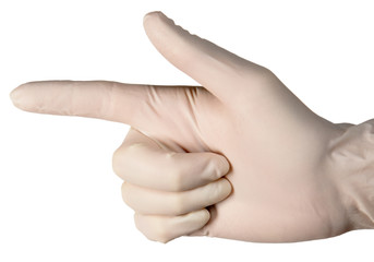 hand isolated on white background