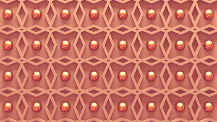 Beautiful interior pattern background. 3d illustration, 3d rendering.