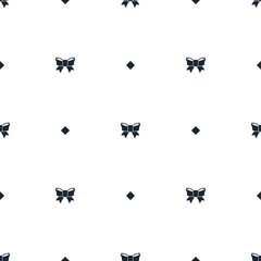 festive bow filled element background. Christmas theme, with dots seamless pattern. Simple and modern festive bow creative wallpaper.