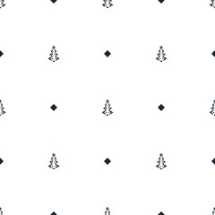 christmas tree filled element background. Christmas theme, with dots seamless pattern. Simple and modern christmas tree creative wallpaper.