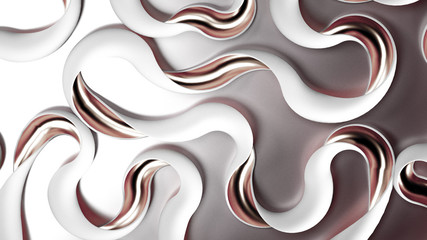 Elegant minimal background. 3d illustration, 3d rendering.