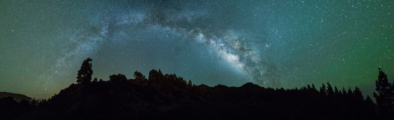 Melkwegpanorama in La Palma, Canarische Eilanden, Spanje