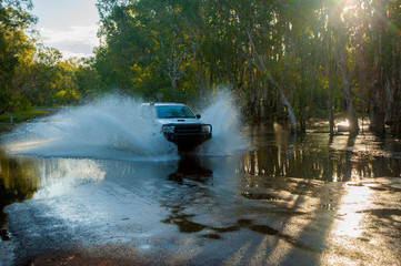 Truck in the puddle - Australia